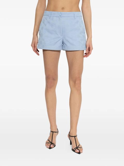 Casablanca monogram stripe shorts - Blue