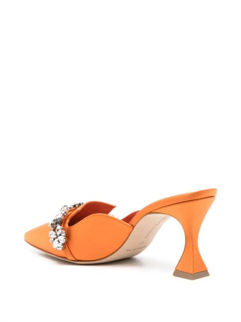 Manolo Blahnik 75mm Permu mules - Orange - zdjęcie produktu nr 2