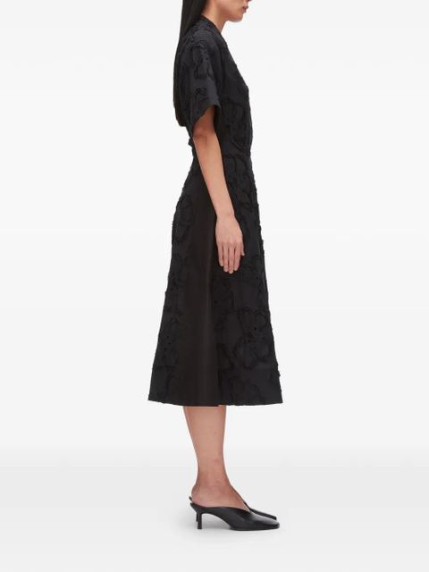 3.1 Phillip Lim floral collared midi dress - Black