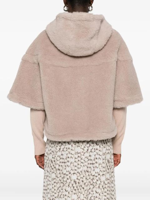 Max Mara hooded zip-front jacket - Neutrals