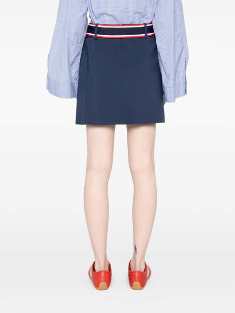 PINKO belted-waist mini skirt - Blue