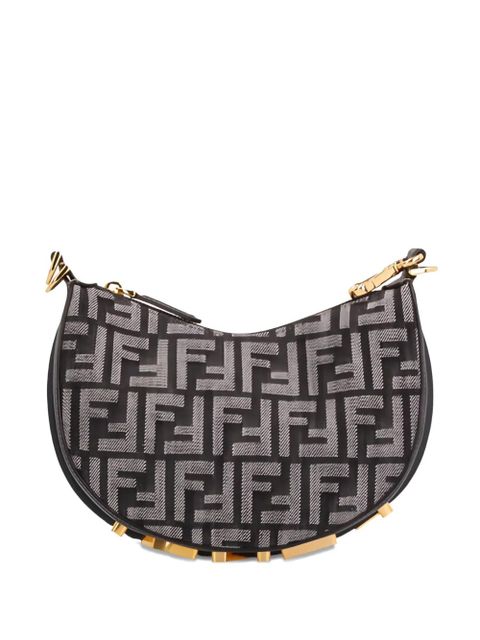 FENDI mini FF-jacquard cross-body bag - Blue - zdjęcie produktu nr 1