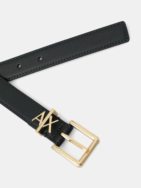 Armani Exchange pasek skórzany damski kolor zielony 941182 4R759