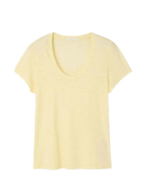 American Vintage Jacksonville scoop-neck T-shirt - Yellow - zdjęcie produktu nr 1