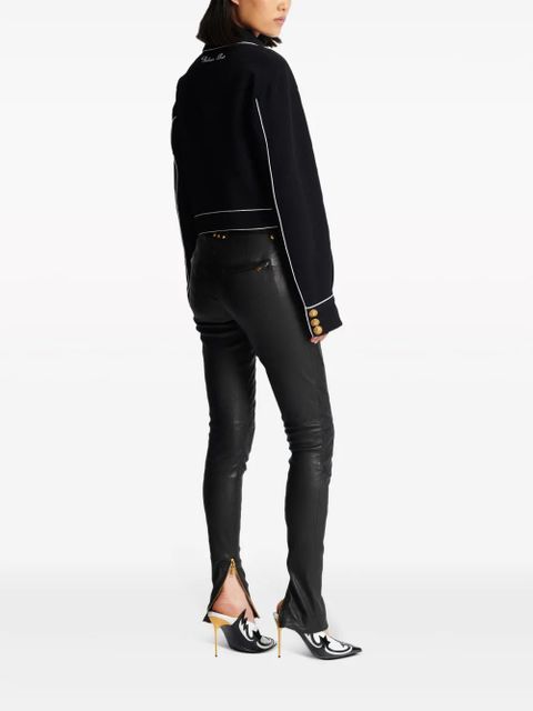 Balmain Western crepe jacket - Black