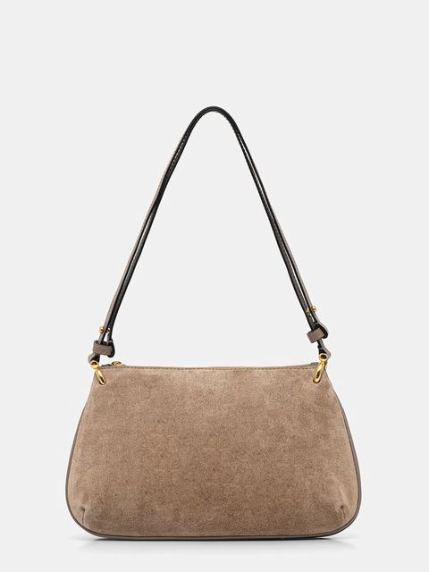 Pollini torebka skórzana kolor zielony PC4407PP0N QD1 - zdjęcie produktu nr 1