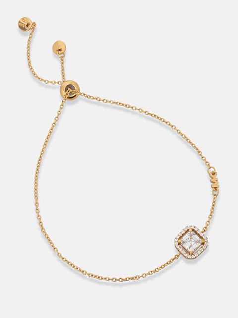 Michael Kors bransoletka damska ze srebra pozłacanego z cyrkonią - zdjęcie produktu nr 1