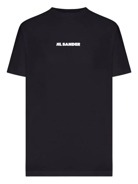 Jil Sander logo-detail crew neck T-shirt - Black - zdjęcie produktu nr 1