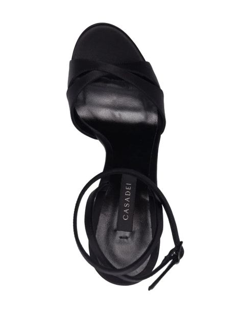 Casadei Flora 130mm sandals - Black