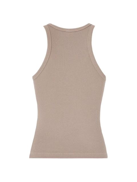 PINKO Bacardi ribbed tank top - Neutrals