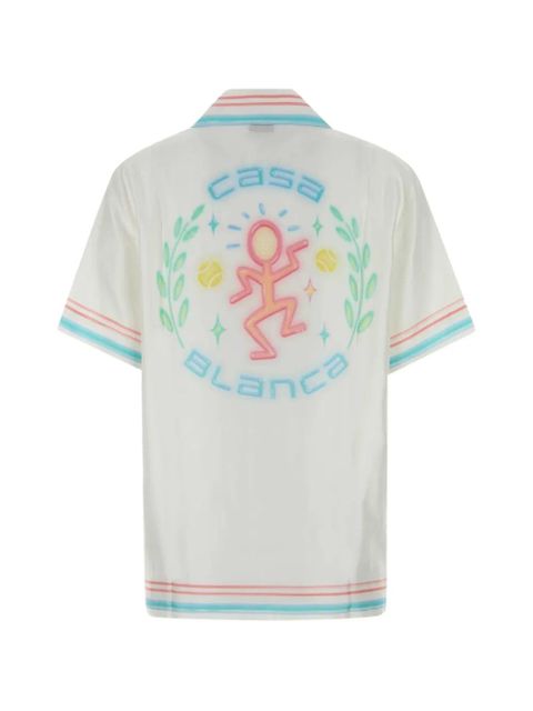 Casablanca Dance Joy silk shirt - White - zdjęcie produktu nr 2