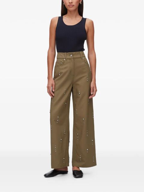 3.1 Phillip Lim studded trousers - Green - zdjęcie produktu nr 2