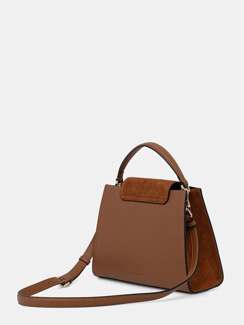 Karl Lagerfeld torebka skórzana K/SIGNATURE kolor brązowy B1W30061