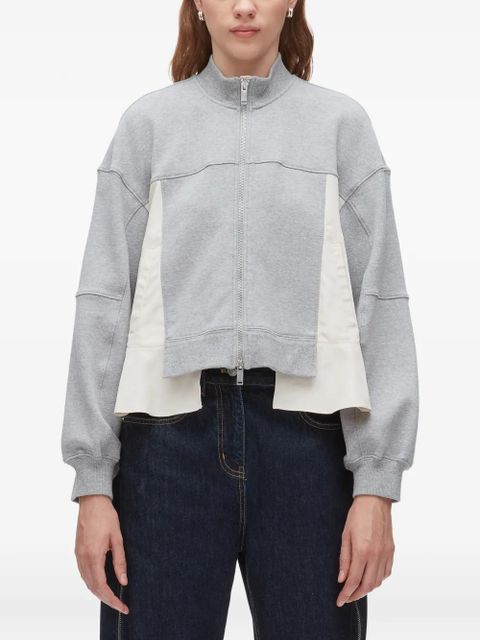 3.1 Phillip Lim zip-up panelled sweater - Grey