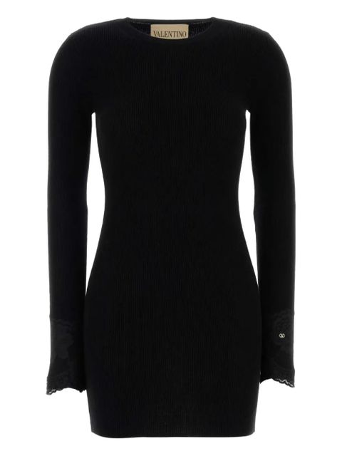 Valentino Garavani lace cashmere mini dress - Black - zdjęcie produktu nr 1