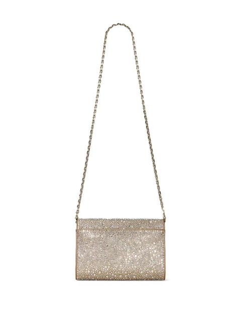 Jimmy Choo Curve embellished shoulder bag - Gold