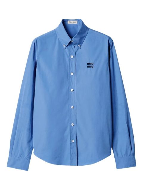 Miu Miu logo shirt - Blue - zdjęcie produktu nr 1