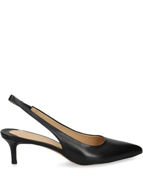 Lauren Ralph Lauren 50mm leather slingback pumps - Black - zdjęcie produktu nr 1