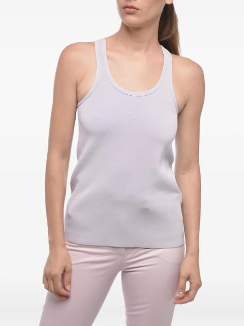 Jil Sander embossed racerback top - Purple - zdjęcie produktu nr 1