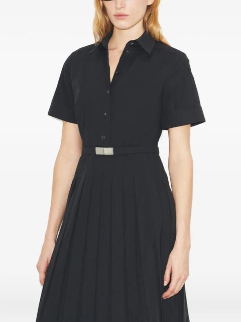 Tory Burch pleated poplin shirtdress - Black