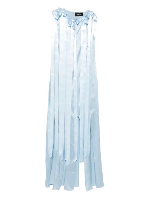 Simone Rocha Unbounded ribbon-detail sleeveless dress - Blue