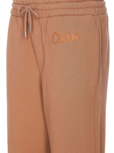 Chloé logo-embroidered track pants - Neutrals