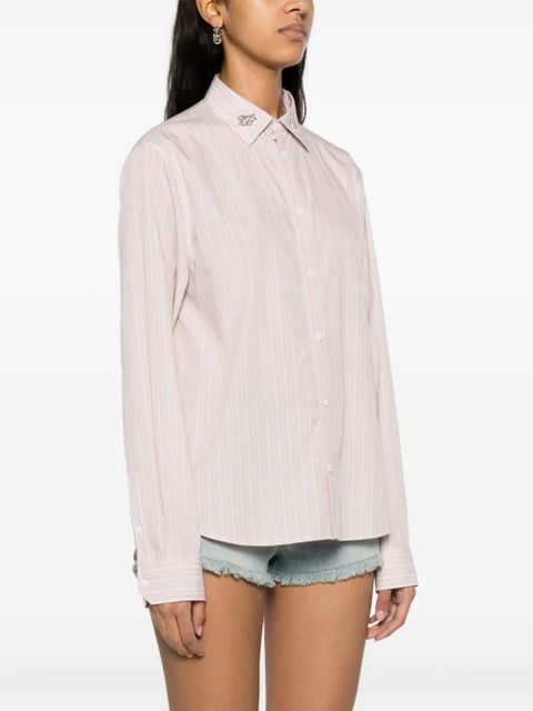 Zadig&Voltaire Cool Cat striped cotton shirt - Pink