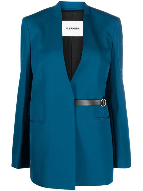 Jil Sander tailored virgin wool blazer - Blue - zdjęcie produktu nr 1