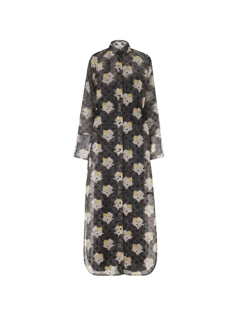 FENDI floral-bouquet maxi dress - Black - zdjęcie produktu nr 1