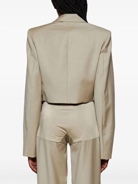 Christopher Esber Talus cropped blazer - Neutrals