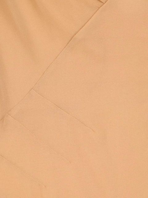 Saint Laurent cross-back silk bodysuit - Neutrals