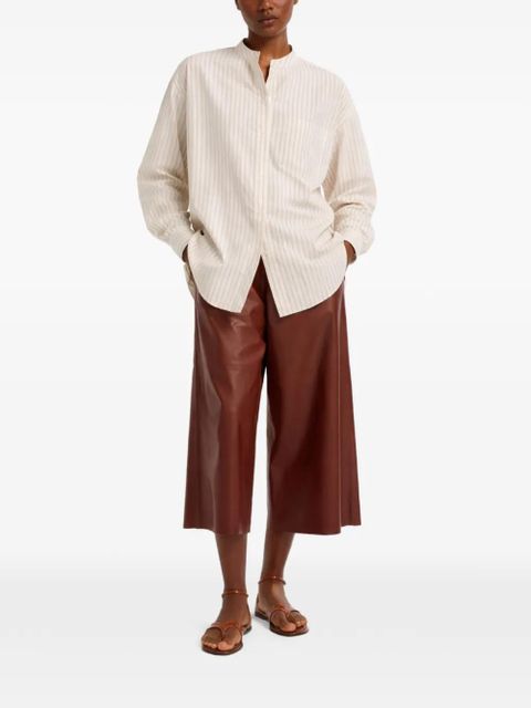 Yves Salomon long-sleeve striped shirt - Neutrals - zdjęcie produktu nr 2