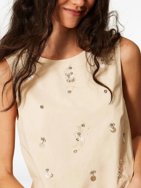 TWINSET sequin-embellished dress - Neutrals