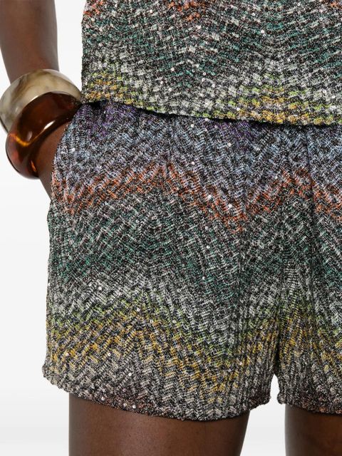 Missoni zigzag shorts - Blue