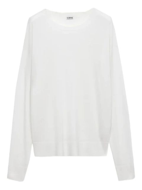 LOEWE wool sweater - White - zdjęcie produktu nr 1