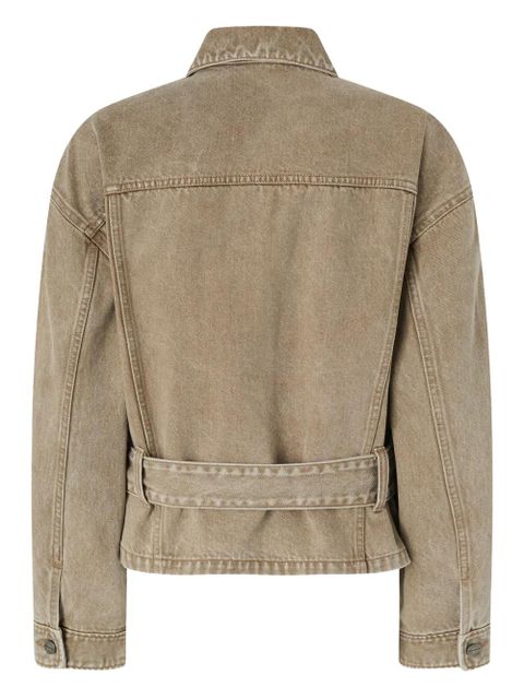 PINKO embellished denim jacket - Neutrals - zdjęcie produktu nr 2