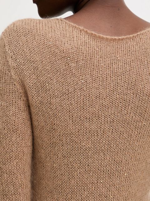 Liviana Conti sukienka z dodatkiem wełny kolor brązowy maxi prosta L5WG63