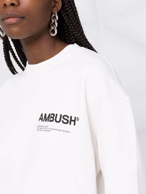 AMBUSH logo-print sweatshirt - White
