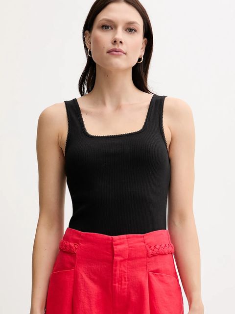 Tommy Hilfiger top kolor czarny WW0WW45444 - zdjęcie produktu nr 1