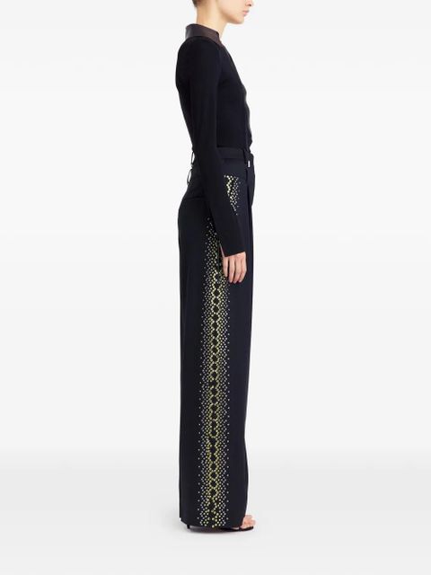 16Arlington Pia lace-up collar top - Black