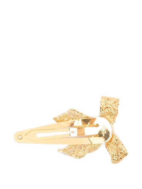 SHUSHU/TONG x Yvmin bow-shape hair clip - Gold - zdjęcie produktu nr 2