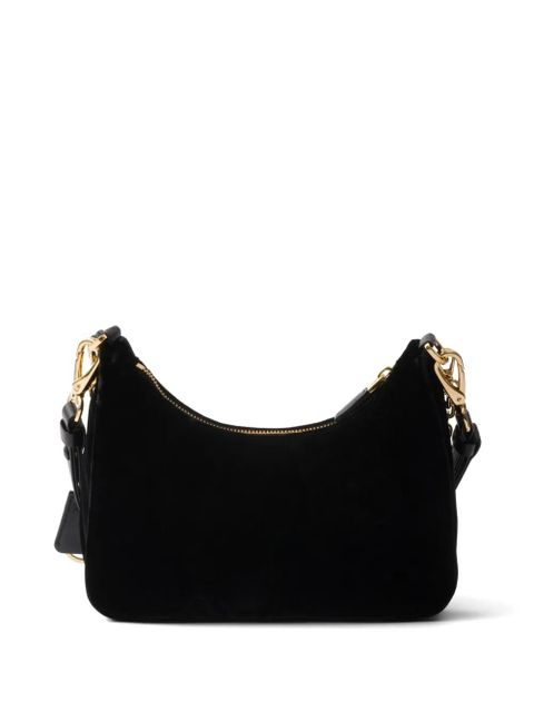 Prada Re-Edition velvet mini-bag - Black - zdjęcie produktu nr 2