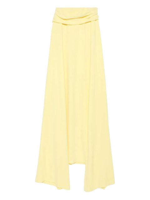 Solace London Nuri draped asymmetric dress - Yellow - zdjęcie produktu nr 1
