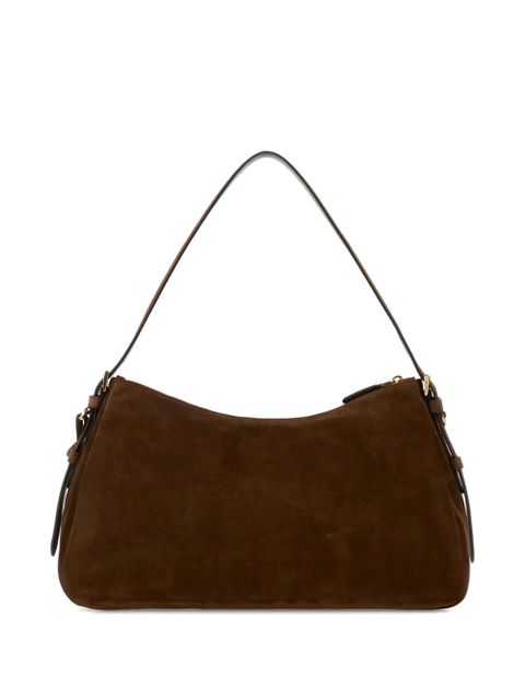 Prada Aimee suede shoulder bag - Brown - zdjęcie produktu nr 2