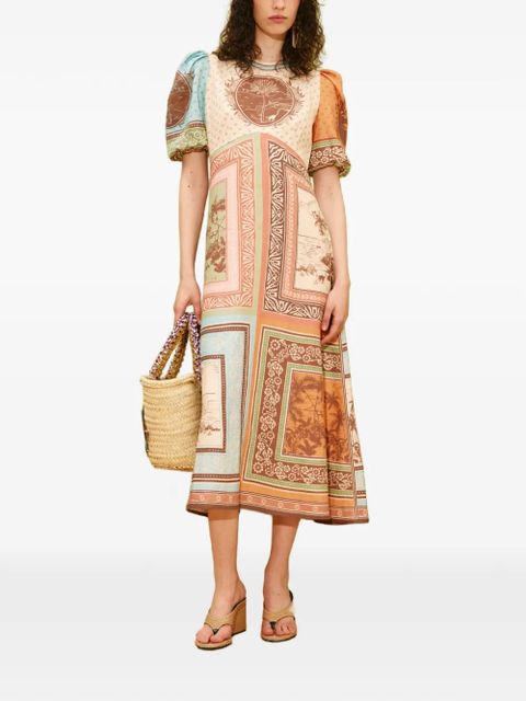 ALEMAIS Alberta midi dress - Neutrals - zdjęcie produktu nr 1