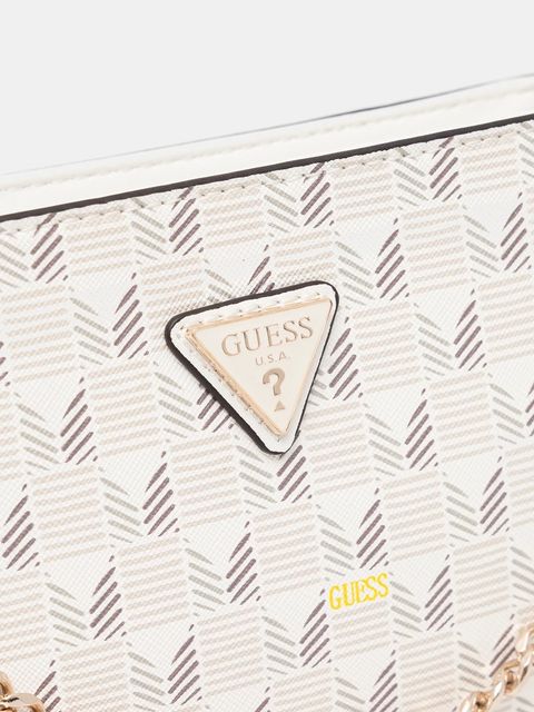 Guess torebka kolor beżowy HWJT86 81720