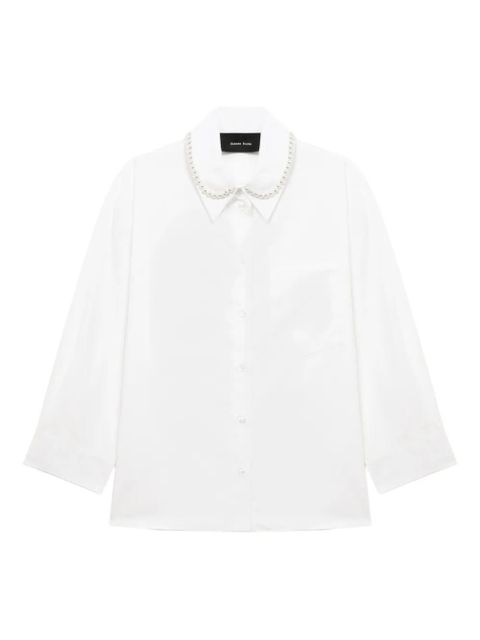 Simone Rocha pearl-embellished shirt - White - zdjęcie produktu nr 1