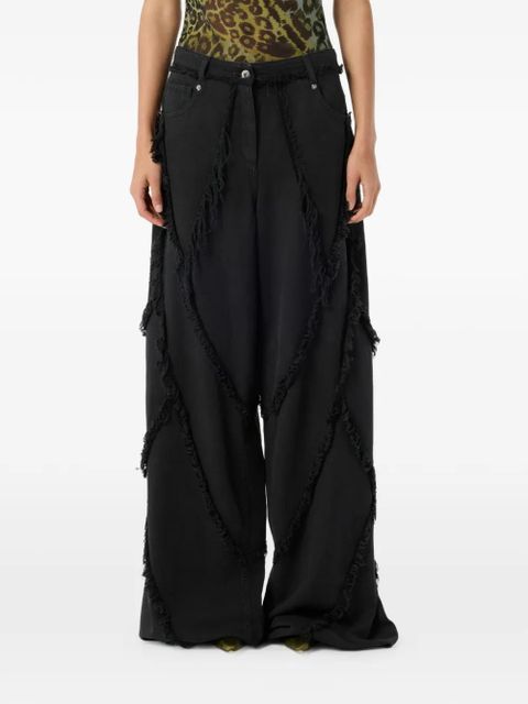 Blumarine frayed jeans - Black