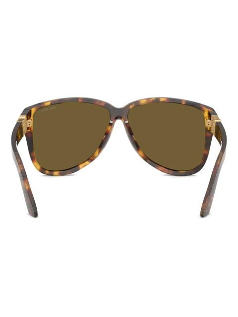 Miu Miu Eyewear tortoiseshell logo-plaque sunglasses - Green