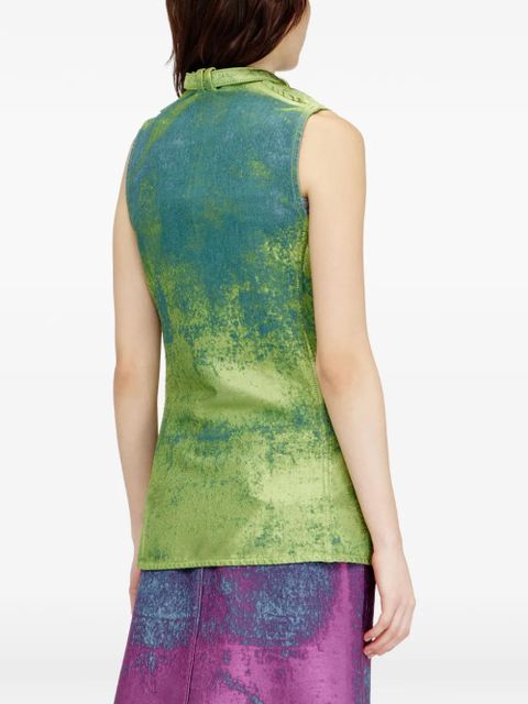 Diesel biker-straps vest - Green